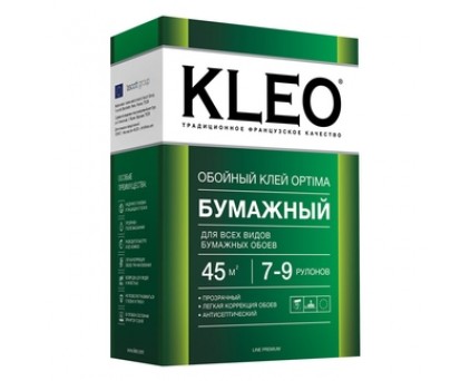 Клей для любых бумажных обоев, сыпучий KLEO Optima 7-9, 160гр, 35-45 м²/20